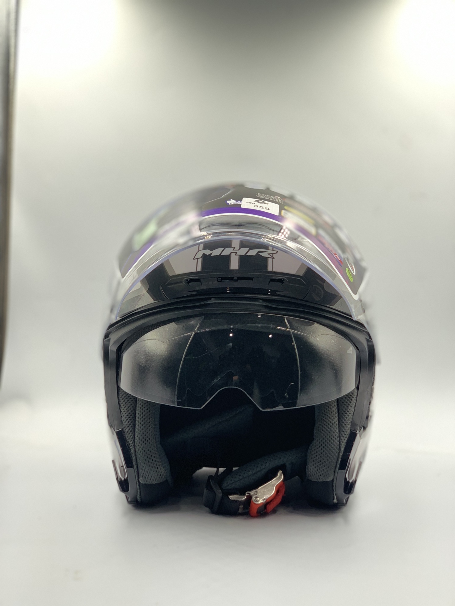MHR Helmet Open Face BRILLER BLACK (SIRIM)